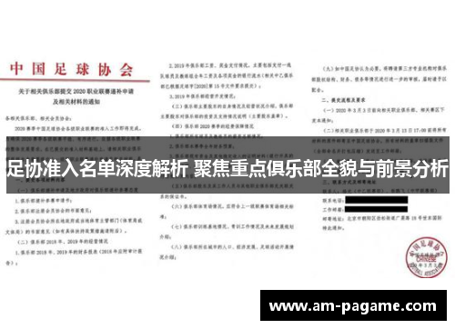 足协准入名单深度解析 聚焦重点俱乐部全貌与前景分析 足协准入名单深度解析 聚焦重点俱乐部全貌与前景分析